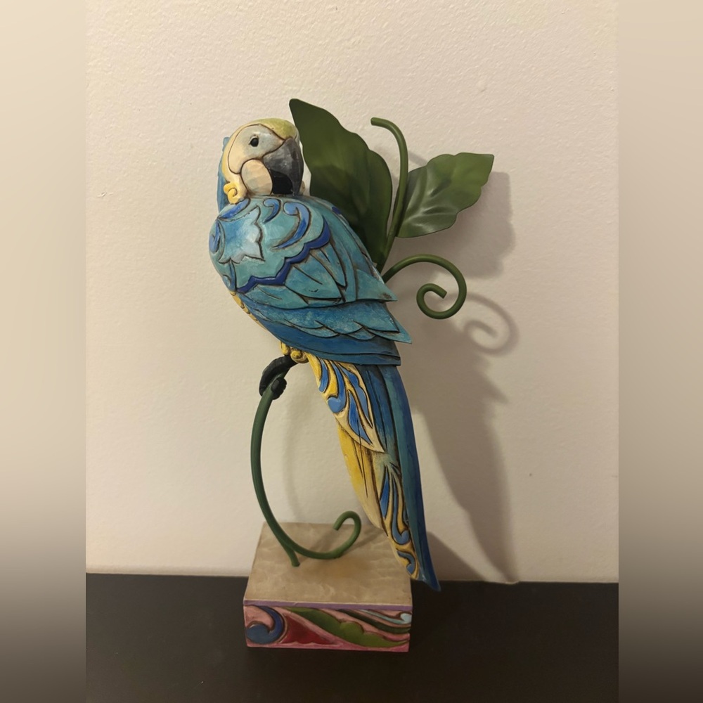 Jim Shore Parrot Figurine pretty bird
